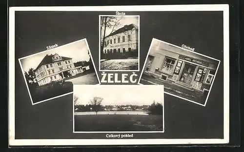 AK Zelec, Zamek, Obchod Pechous, Skola