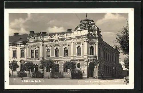 AK Veselí n. Luz., Palackeho namesti, Gebäudeansicht