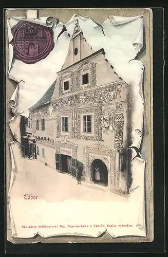 AK Tabor, Haus mit Relief