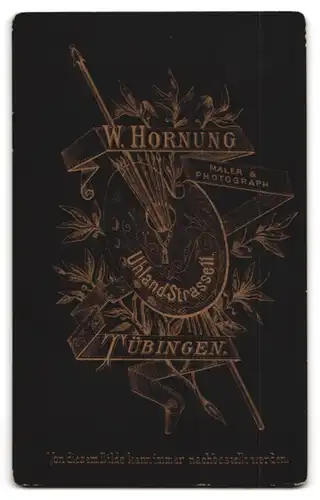 Fotografie W. Hornung, Tübingen, Portrait junge Dame mit Hochsteckfrisur und Kreuzkette