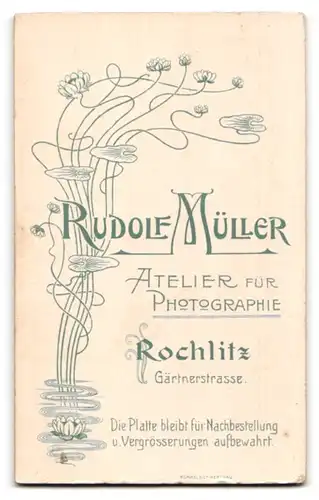 Fotografie Rudolf Müller, Rochlitz, Frau im weissen Kleid mit Halskette