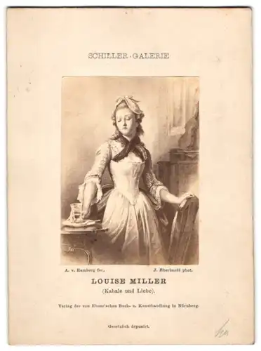 Fotografie Schiller-Gallerie, Louise Miller aus Kabale und Liebe