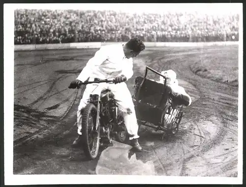 Fotografie Dirt Track-Motorradrennen in New York