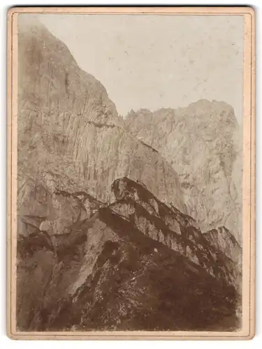 Fotografie Josef Kollner, Ort unbekannt, Ansicht Ellmauer-Halt / Tirol, Gebirgsmassiv um 1904