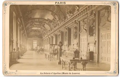 Fotografie unbekannter Fotograf, Ansicht Paris, La Galerie d`Apollon - Musée du Louvre