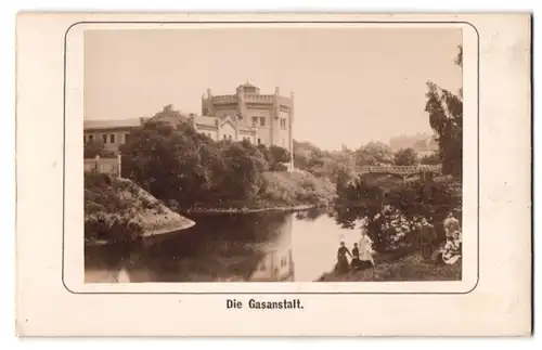 Fotografie Fotograf unbekannt, Ansicht Riga, Gasanstalt um 1890