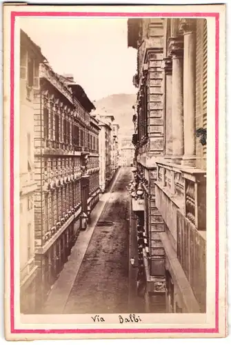 Fotografie Nicoli Teobaldo, Genova, Ansicht Genova, Via Balbi