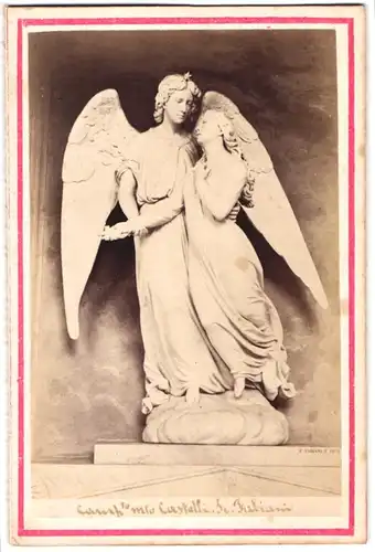 Fotografie Nicoli Teobaldo, Genova, Ansicht Genova, Cimitero monumentale di Staglieno, Grabmal Fabiani