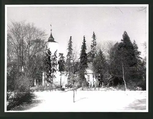 Fotografie unbekannter Fotograf, Ansicht Heiligensee, Ortspartie mit Kirche