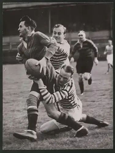 Fotografie Rugbyspiel Blackheath : Birkenhead auf dem Rectory Field in London 1938