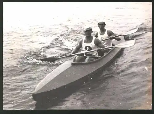 Fotografie Wörthersee Sportfest 1938, Dickmann & Schellauer vom Klagenfurter Kajak-Verein