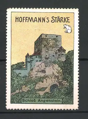 Reklamemarke Duggingen, Schloss Angenstein, Hoffmann's Stärke, Markenzeichen Katze