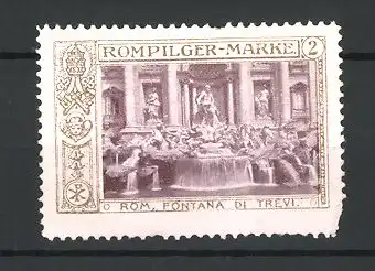 Reklamemarke Rompilger, Fontana di Trevi in Rom