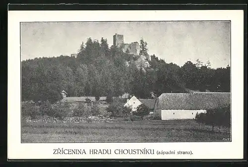 AK Choustník, Zrícenina Hradu Choustníku, Západní strana, Burg