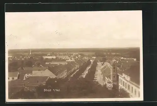 AK Stráz n. Nez., Blick aus der Vogelschau