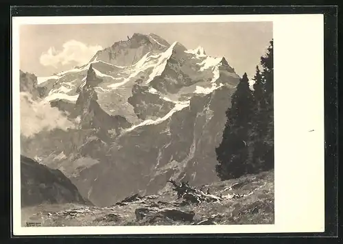 Künstler-AK Edward Harrison Compton: Gebirge des Berner Oberlandes