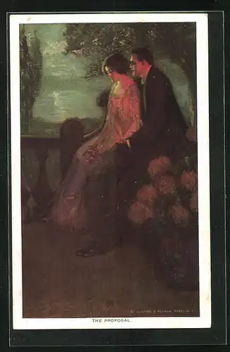 Künstler-AK Alfred James Dewey: The Proposal