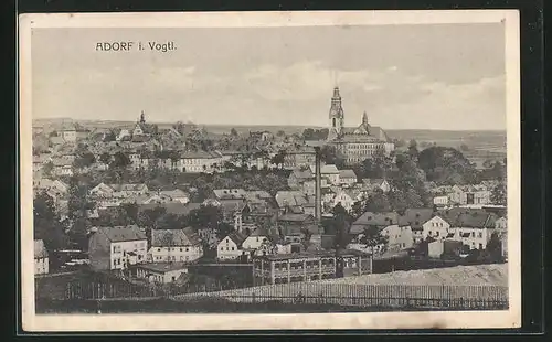 AK Adorf / Vogtland, Teilansicht vom Ort