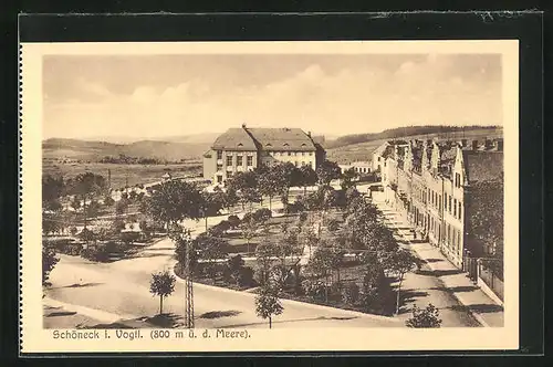 AK Schöneck i. Vogtl., Kurhaus und Hotel Schützenhaus