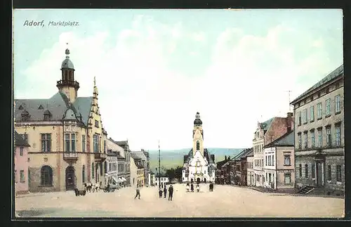 AK Adorf, Marktplatz