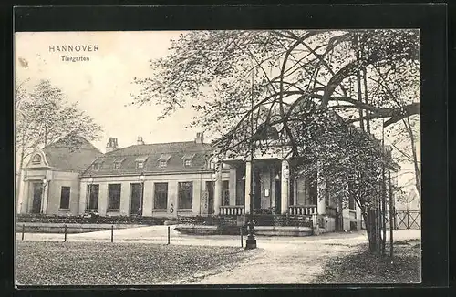 AK Hannover, Gebäude im Tiergarten