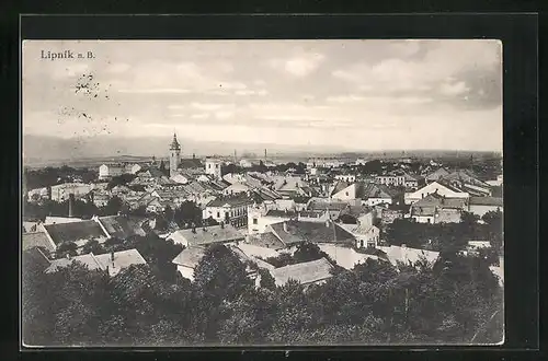 AK Lipnik n. B., Blick über die Dächer der Stadt