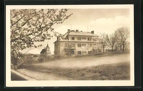 AK Slatinice, Hotelem Foltyn, Hotel Foltyn im Frühling