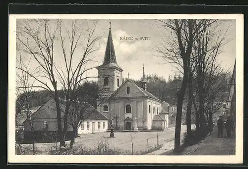 AK Rájec, Blick zur Kirche