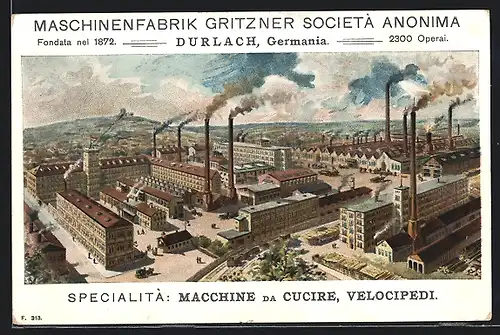 AK Durlach, Maschinenfabrik Gritzner Aktien-Gesellschaft