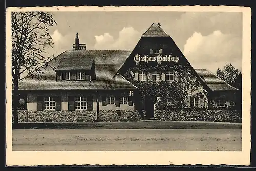 AK Heidekrug bei Guben, Waldgasthaus-Pension Heidekrug