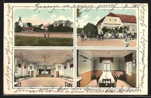 AK Kittlitz i. Sa., Gasthof zur goldenen Weintraube