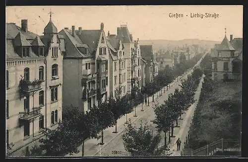 AK Giessen, Blick auf die Liebig-Strasse