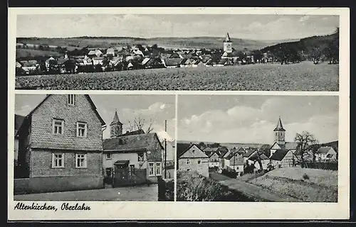 AK Altenkirchen / Oberlahn, Teil- und Gesamtansichten der Ortschaft