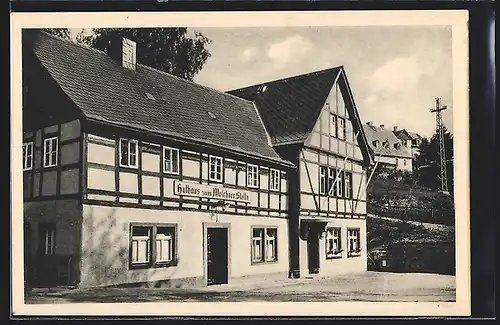 AK Marienberg, Restaurant Huthaus zum Molchner Stolln von R. Uhlig