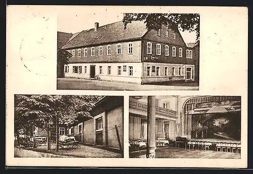 AK Schönbach O.L., Gasthaus Kretscham & Fleischerei