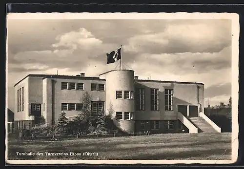 AK Eibau / Oberl., Turnhalle des Turnvereins