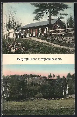 AK Grosshennersdorf, Gasthaus Bergrestaurant v. R. Prescher