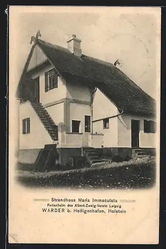 AK Warder, Strandhaus Maria Immaculata