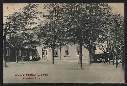 AK Ebersbach /Sa., Am Hainberg Restaurant