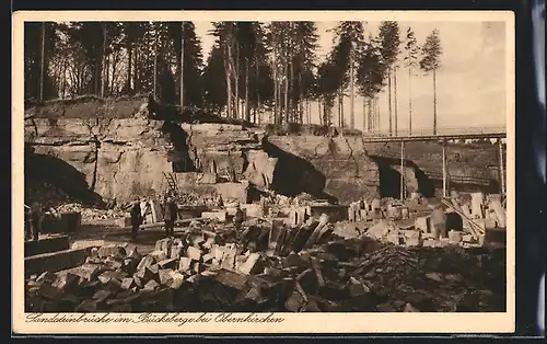 AK Obernkirchen, Sandsteinbrüche im Bückeberge