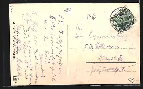 AK Bünde i. W., Steinbruch Mergelgruben