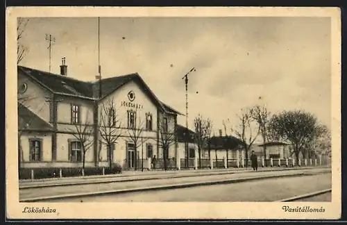 AK Lökösháza, Vasútállomas, Bahnhof