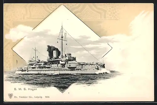 AK Kriegsschiff S.M.S. Hagen, Küstenpanzer