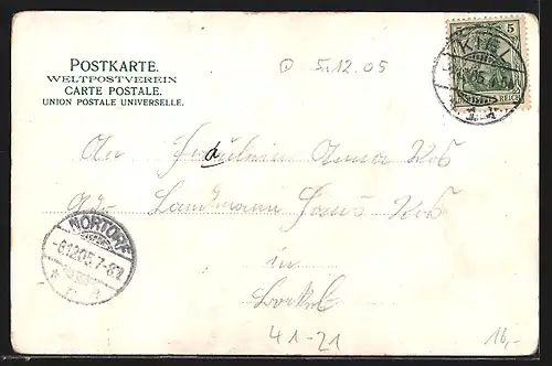 Lithographie Küstenpanzer Frithjof in voller Fahrt