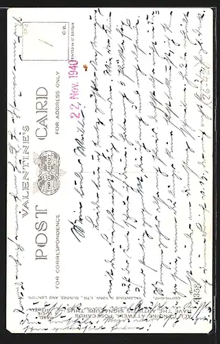 Künstler-AK Mabel Lucie Attwell: Kind mit Karte und Stift