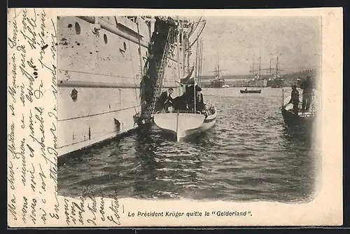 AK Le Président Kürger quitte le Gelderland, Burenkrieg