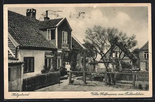 AK Helgoland, Ansicht der Villa Hoffmann von Fallersleben