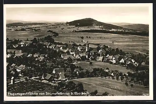 AK Strümpfelbrunn /Eberbach, Gesamtansicht Fliegeraufnahme