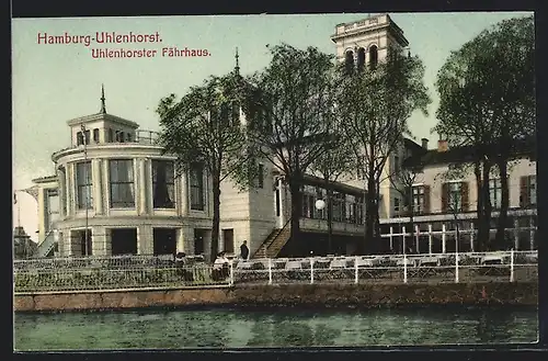 AK Hamburg-Uhlenhorst, Ansicht vom Uhlenhorster Fährhaus