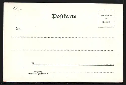 Lithographie Koblenz, Schloss Stolzenfels mit Ortsansicht